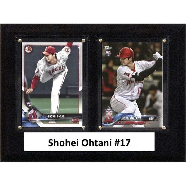 Williams & Son Saw & Supply C&I Collectables 68OHTANI MLB 6 x 8 in. Shohei Ohtani Los Angeles Angels Two Card Plaque 68OHTANI